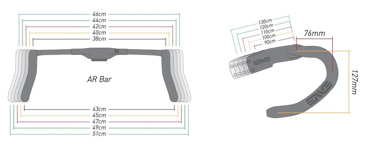 ENVE SES AR Custom One-Piece Carbon Handlebar - Pedal Passion