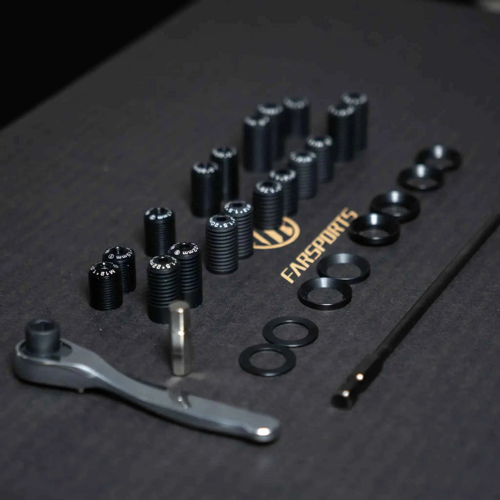 Farsports Universal Carbon Thru Axle Kit - Pedal Passion