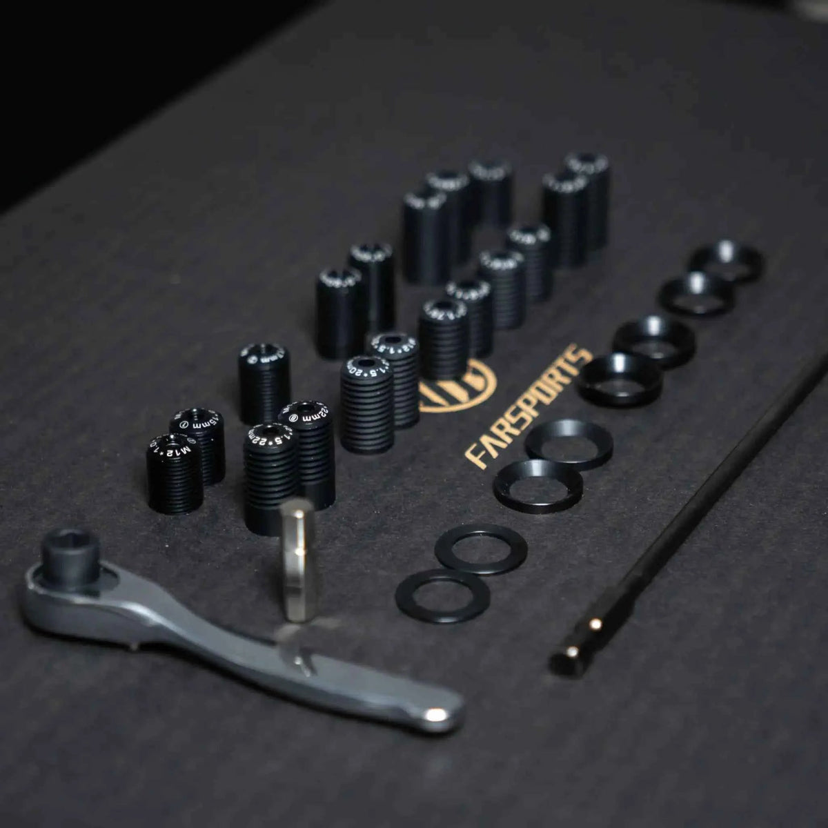 Farsports Universal Carbon Thru Axle Kit - Pedal Passion