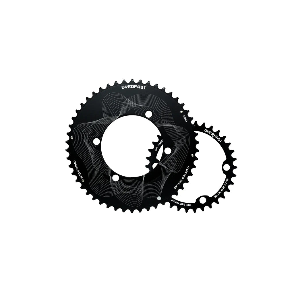 Overfast Aero Alloy Chainring 110BCD 4-Arm - Pedal Passion