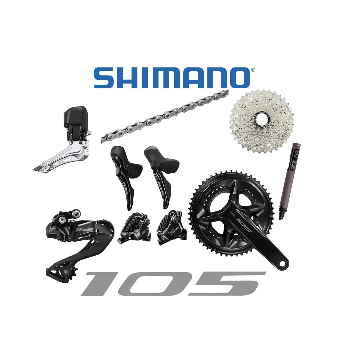 Shimano 105 R7100 12-Speed Road Bike Groupset Builder - Pedal Passion
