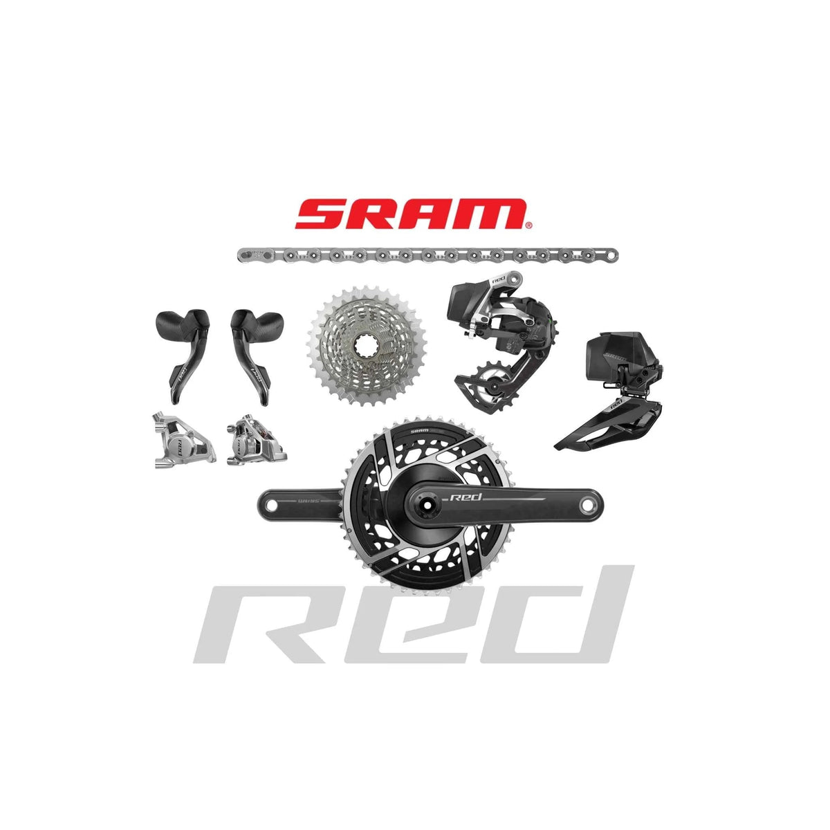 SRAM RED AXS E1 2x Groupset Builder - Pedal Passion