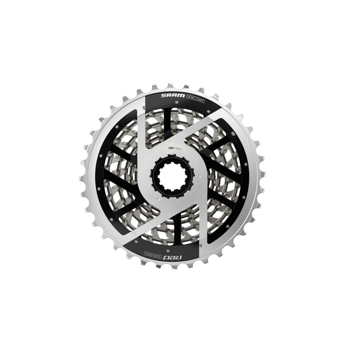 SRAM RED XG-1290 E1 Silver 12-Speed Cassette - Pedal Passion