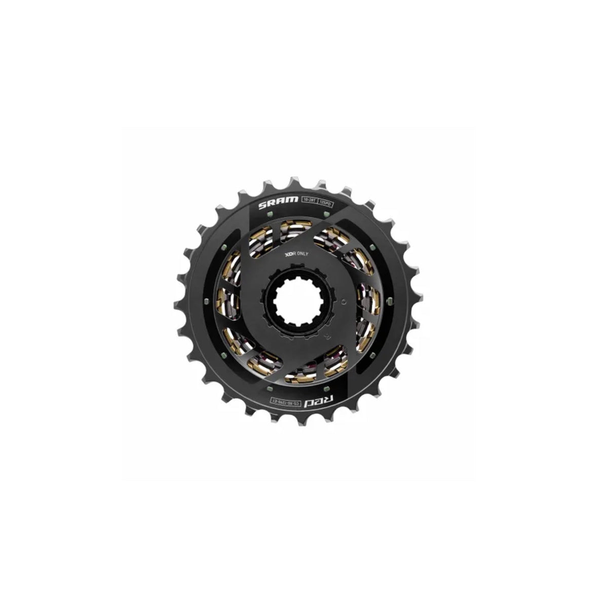 SRAM RED XG‑1290 E1 Rainbow Cassette – 12 Speed - Pedal Passion